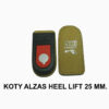 KOTY ALZAS HEEL LIFT 25 MM.
